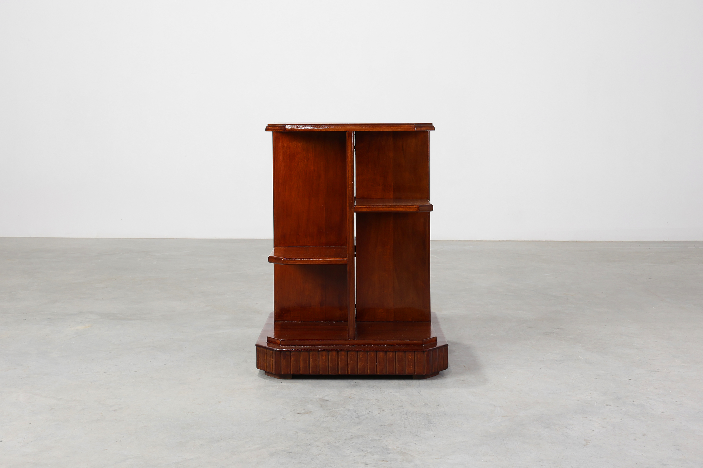 French Art Deco Side Table in Wood, circa 1920thumbnail